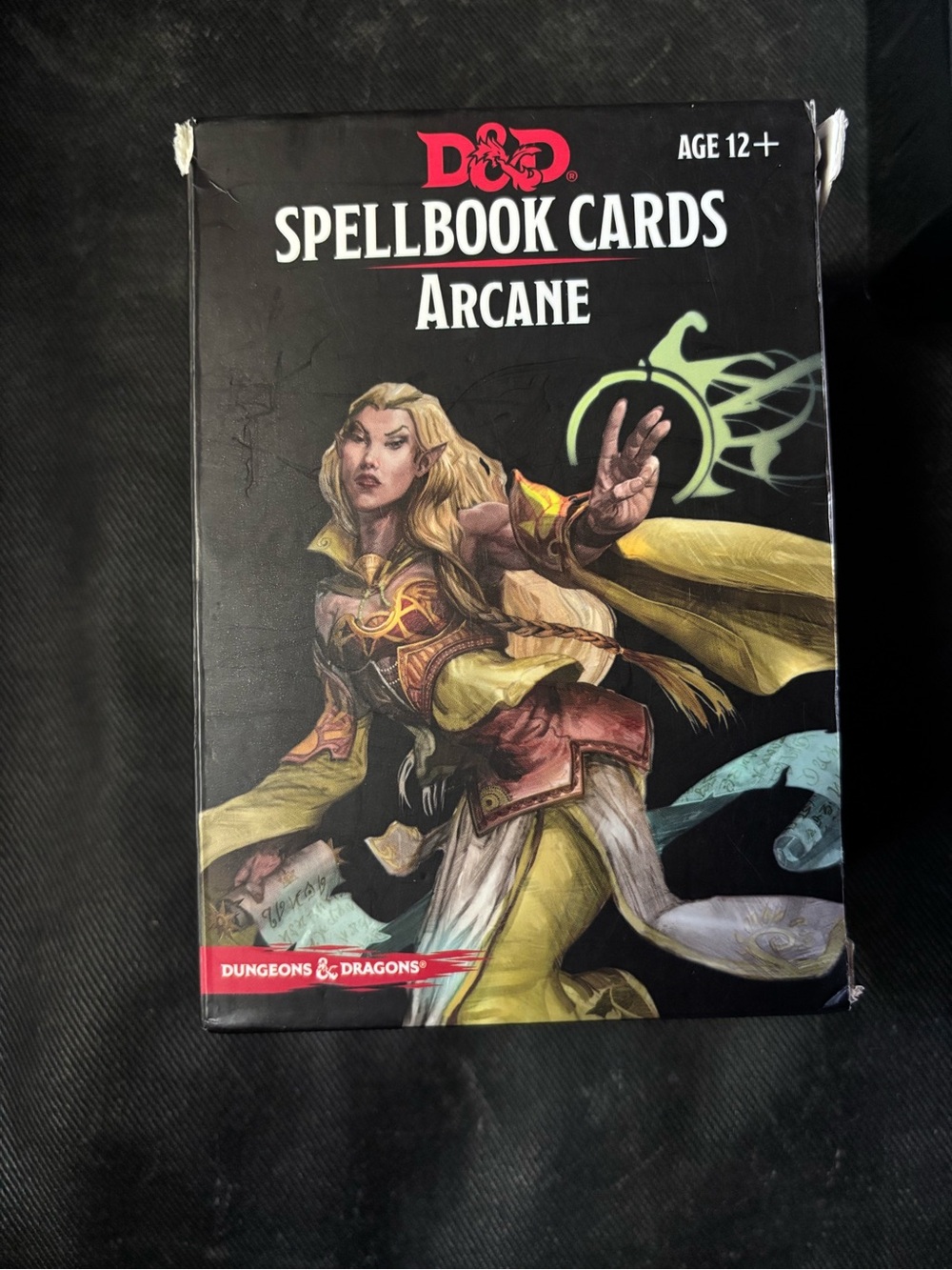 Dungeons & Dragons Arcane Spellbook Cards - Black & Yellow